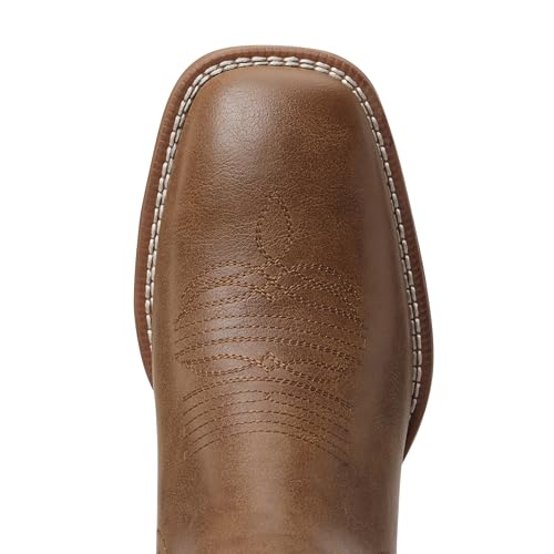 Image of Julyrose Cowboy Boots for Men Square Toe Mens Western Boots Slip On Casual Retro Boots