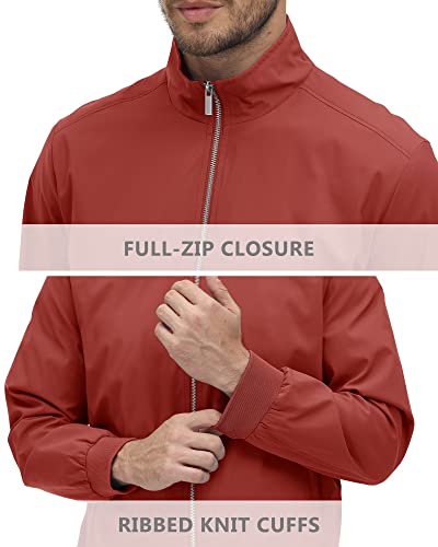 Kefitevd Varsity Jacket Men Active Jacket Full Zip Jacket Mens Bomber Jackets Lightweight Casual Jackets Classic Fit Softshell Jacket Men #TOP4