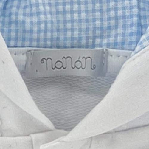 Sweat Nanan A95 blanc en pur coton pour bébé garçon haut de gamme