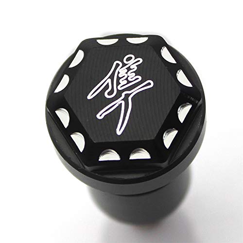 Image of Rear Seat Thumb Screw Bolt, Quick Mount Tail Bolts Screws Cap Compatible with Suzuki GSX1300R Hayabusa 1999-2020 (2 PCS, Black)
