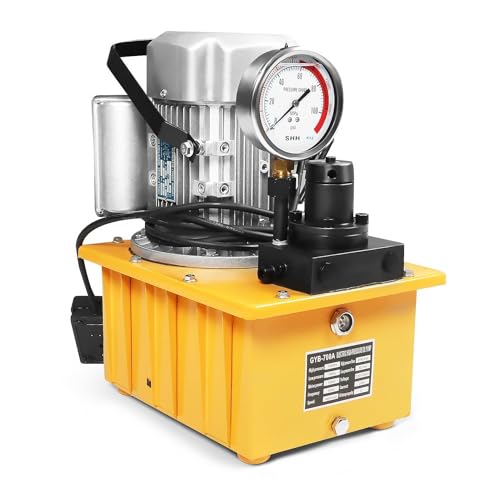 Image of Nakkaa 750W 220V 7L Electric Hydraulic Pump Double Return Pump with 3 Meter Oil Pipe Prototype Switch Hydraulic Power Pack Cylinder Electric Portable Pump