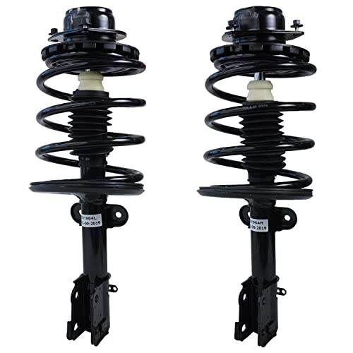 Detroit Axle - 2pc Front Struts for Chrysler Town & Country Dodge Grand Caravan Plymouth Voyager, Struts & Coil Spring Replacement Quick Install Ready Struts Shocks Assembly