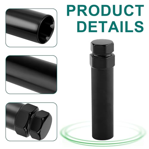Image of 7 Spline Lug Nut Socket,Wheel Lock Key Removal Tool,Replacement for Aftermarket 7Spline Lug Nuts for 19 mm (3 /4 Inch) & 21 mm (13 /16 Inch) Hex Socket Wrench (7 Spline)