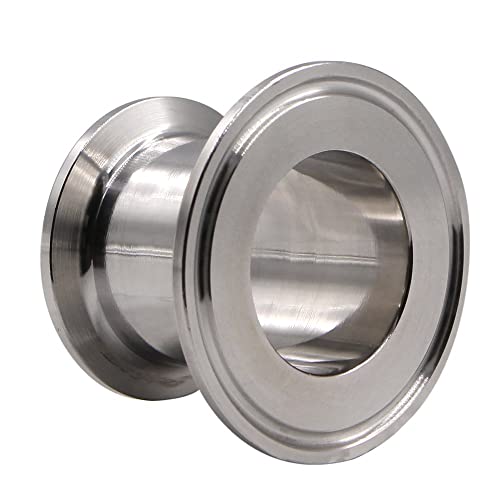 Dernord Sanitary Concentric Reducer Tri Clamp Clover Stainless Steel 304 Sanitary Fitting End Cap Reducer (Tri Clamp Size: 2 Inch X 1.5 Inch) #TOP4
