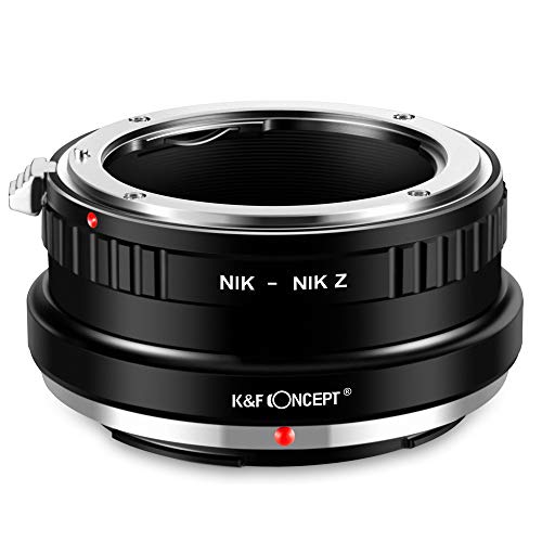 K&F Concept Bague Adaptation Objectif pour Monter Objectif NIikon vers Boîtier Nikon Z (NIK-Nikon Z)