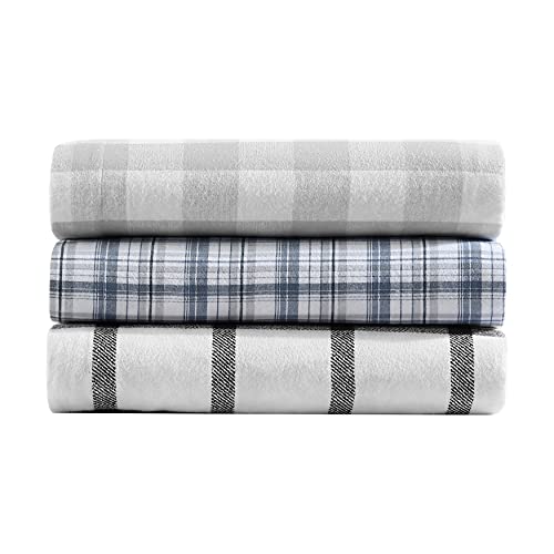 Image of Eddie Bauer - King Sheets, Cotton Flannel Bedding Set, Brushed For Extra Softness, Cozy Home Decor (Bunkhouse Plaid, King)