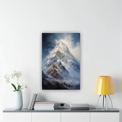 Impression sur toile de montagnes, une idée cadeau originale de 61 cm - 6