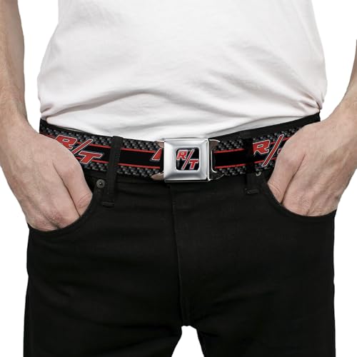 Image of Dodge Seatbelt Buckle Belt, Dodge Challenger RT Emblem Carbon Fiber Stripe