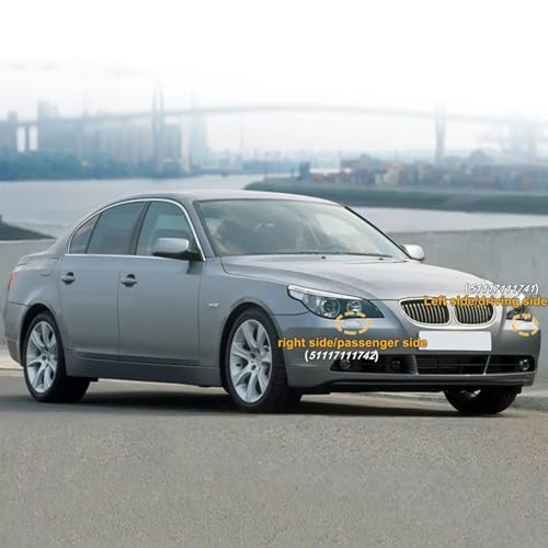 Couvercle de lave-phare BMW E60 2004-2010 | Cache buse pare-chocs 51117111741 51117111742