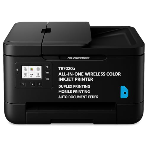 TR7020a All-in-One Wireless Color Inkjet Printer with Duplex Printing,...