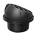 Calentador caliente de 80 mm Calentador de estacionamiento Ventilador de aire Calentador de coche Salida de aire Direccional Giratorio para piezas de automóviles de camión Webasto (negro) ESjasnyfall