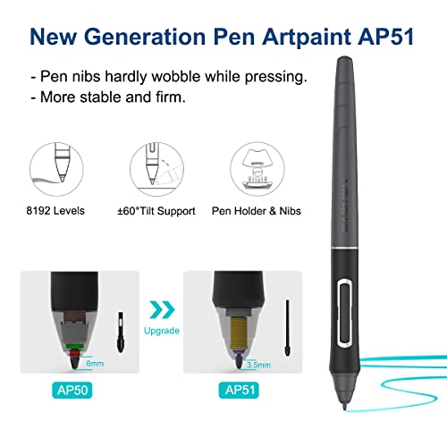 Gaomon Pd1610 2.5K Qhd Full-Laminated Anti-Glare Pen Display 16:10 Aspect Ratios 120% Srgb Graphics Drawing Tablet With 8 Touch Keys New Generation Ap51 Pen And Adjustable Stand #TOP4