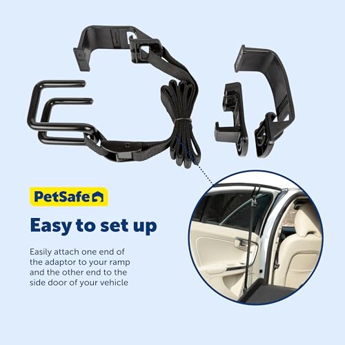 Solvit PetSafe Happy Ride Hunderampen-Adapter – Sichere Seitentür Einstiegsunterstützung – Tragbarer Rampen-Adapter für Autos, SUVs & LKWs – Praktische Haustiereinstiegsunterstützung – Langlebiger