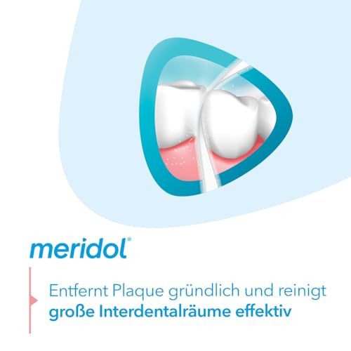 meridol Zahnseide Special Floss, 1 x 50 Stück - zur Reinigung weiter Zahnzwischenräume, geeignet für Träger von Brücken, Kronen und Implantaten – Bild 4