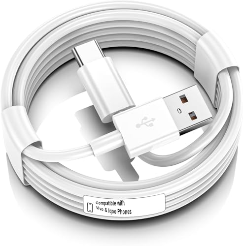 Image of Original 44W | 100W | 120W Flash Charging USB to C Nex Charging Wire Compatible with Vivo V30 /V29 /V28 /V27 /V25 /V23e /V23 pro /V21 5G X50 X50 Pro X60 X60 Pro Y53s Y73 White