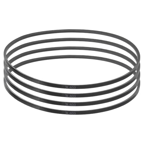 uxcell 4 Pcs 3L400 Classic Wrapped Rubber V-Belt, 40"(1016mm) Outside Circumference, 3L Profile V Belt 3/8" Width 7/32" Height