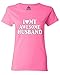 I Love My Awesome Husband Women T Shirt Couple Shirts Medium Azalea Pink