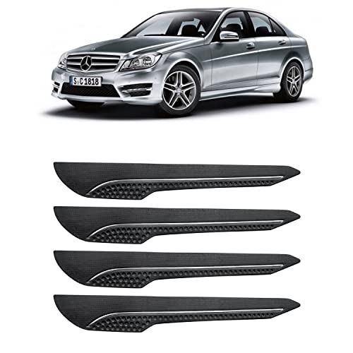 Image of AOSIS-Car Bumper Protector /Bumper Guard for MercedesBenz C180 with Single Chrome Stripe (4-Pcs)