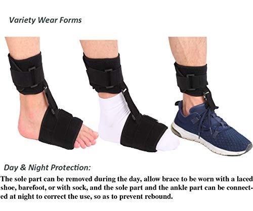 Furlove Soft Afo Drop Foot Brace For Unisex Adult Improve Walking Gait, Foot Orthosis Ankle Brace Support, Pain Relieve For Achilles Tendon, Comfort Fit For Right, Left #TOP2