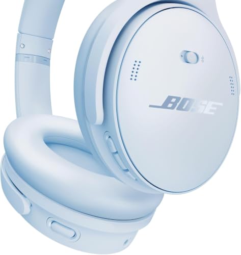 Bose QuietComfort Headphones Bundle with Fast Charger - Wireless Bluetooth Over-Ear Noise Cancelling Headphones with Mic, USB-C Charging, Deep Bass, Up to 24 Hours Playtime (Ice Blue) - image 3