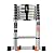 Ladders,Telesladder Telesladder with Hooks, Multi-Purpose Alloy Aluminum Retractable Ladder/2.7M