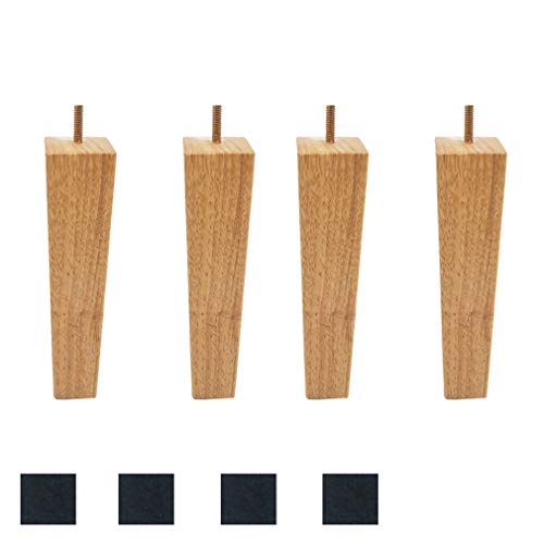 �ؐ��Ƌ�r 4�Z�b�g �e�[�u�� �X�N�G�A �\�t�@�r �����p�e���r�L���r�l�b�g �H��I DIY �x�b�h �I�[�N�� M8�{���g�t�� ���ی�}�b�g�t�� ���t���ȒP (20cm/7.9�C���`)