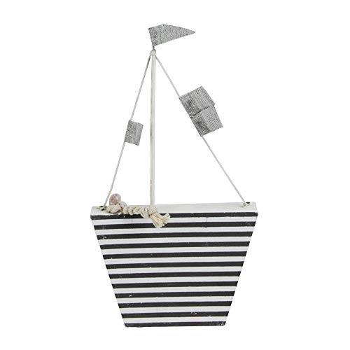 Northlight Cape Cod Inspired Striped Boat Decoration - 8.75”