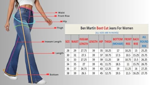 Image of Ben Martin Women's Wide Leg Fit Mid Rise Jeans