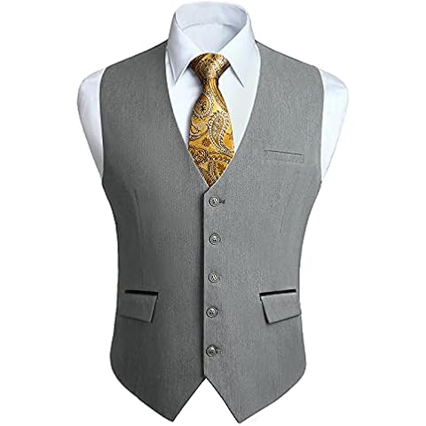 Gilet Costume Gris clair HISDERN Cover
