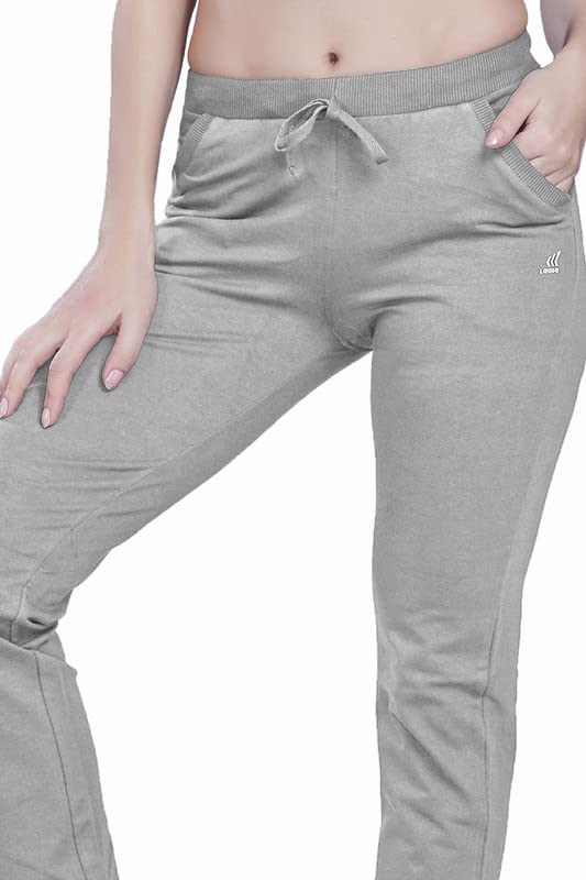 Image of Women's Solid Regular FIT ENRICH Cotton Track Pant