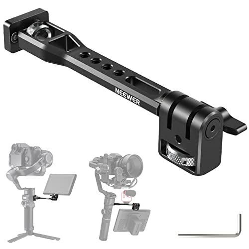 NEEWER Adjustable Field Monitor Mount, 360° Rotatable Camera Monitor Bracket with 1/4