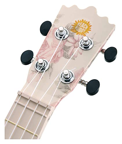 Classic Cantabile BeachBuddy Desert Rose Ukulélé Soprane ABS - Les Beatles, Paul McCartney, John Lennon, RIngo Starr, George Harrison Classic Cantabile BeachBuddy Desert Rose Ukulélé Soprane ABS – Image 7