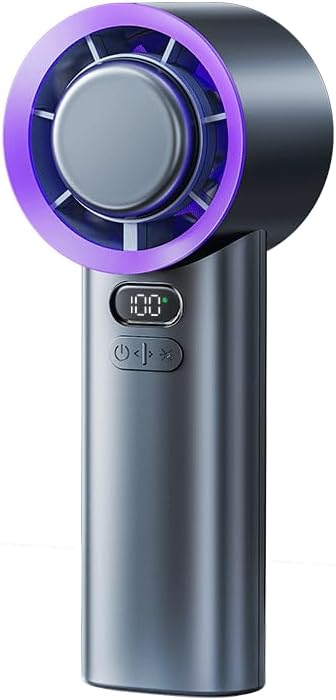 Miniatura 9 de Ventilador portátil para viaje Mini Pequeño ventilador de bolsillo portátil portátil personal recargable Turbo funciona con batería USB de alta