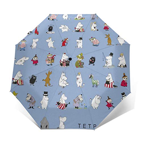 自動折り傘 ムーミン メンズ レディース 耐強風 人気新品 ワンタッチ 梅雨対策 晴雨兼用 日傘 超撥水 自動開閉 大きい 頑丈な ビッグサイズ ギフト 大きい 折り畳み傘 自動開閉