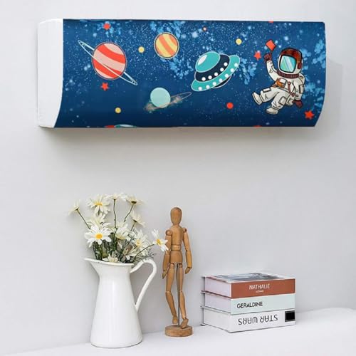 Image of DARSHANAM WORLD Beatiful Designer Ac Cover / / Cutest Printed Air Conditioning Dust Cover For Indoor & All Type AC Split Covers / / Colorfull Folding Designer Ac Cover (Star Night Light 1.5 Ton)