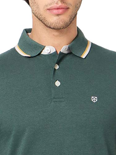 Image of JACK & JONES Men's Solid Slim fit Polo