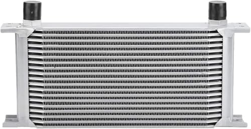 KSTE Enfriador de Aceite Universal de 19 Filas,Radiador Enfriador de Aceite,Radiador Enfriador de Aceite de Motor Tipo Británico An-10 de 19 Filas para Tubo de Condensado de Coche