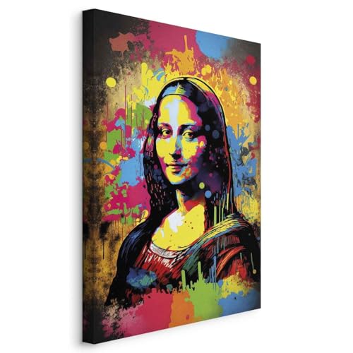 artgeist Acoustic Canvas Wall Art Abstraction 60x90 cm (24\"x36\") one piece â€“ Picture With Acoustic Foam Sound Absorption Print Image Artwork Room Acoustics Soundproofing - Woman AI h-B-10050-b-a