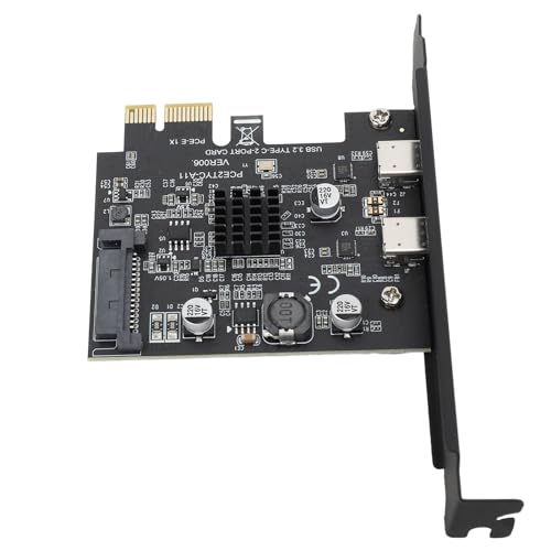 Carte d'extension PCIe USB 3.2 Gen 2 carte PC interne USB C 10 Gbps pour Windows 11