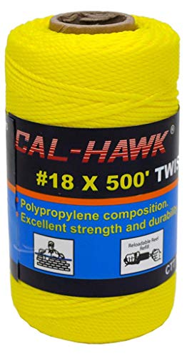 Cal-Hawk #18 x 500' Twisted Mason Line (Orange)
