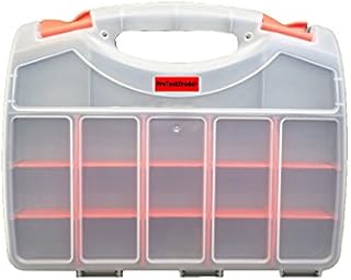 Deluxe Double Sided Storage Organizer Carrying Case with 36 Compartments - Used as