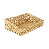 Jones & Grey Panier de rangement rectangulaire conique en osier pour cuisine