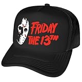 Popfunk Official Friday The 13Th Happy Friday Foam Snapback Trucker Hat - Unisex for Men and Women