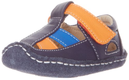 See Kai Run Luke Fisherman Sandal (Infant),Blue/Teal/Orange Accents,0-6 Months M US Infant