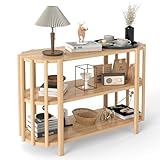 Table console à 3 niveaux : la table console présente un design à 3 niveaux, conçu pour exposer et ranger vos objets de manière ordonnée, améliorant ainsi l'organisation de votre espace tout en ajoutant une touche moderne. Design élégant : cette table d'appoint ovale à 3 niveaux allie élégance et esthétique moderne, ajoutant une touche de style à votre salon et lui donnant un aspect tendance. Fabrication soignée : cette table basse ovale est méticuleusement conçue avec une attention particulière portée aux détails, mettant en valeur son style unique.