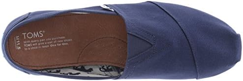 TOMS Men's Classic Alpargata Slip-On Shoe Navy Canvas 10 M | Image 4