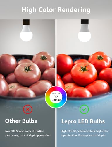 Lepro Dimmable LED Light Bulbs 100 Watt Equivalent, 14W 1500LM Daylight White 5000K, A19 E26 Standard Medium Base, UL FCC Listed, 15000 Hour Lifetime, 6 Pcs - Thumbnail 7