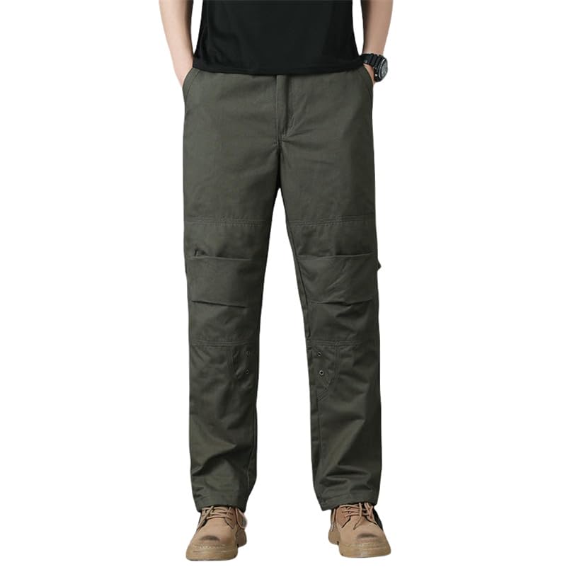 Pantalon cargo décontracté en coton homme avec poches pour le quotidien