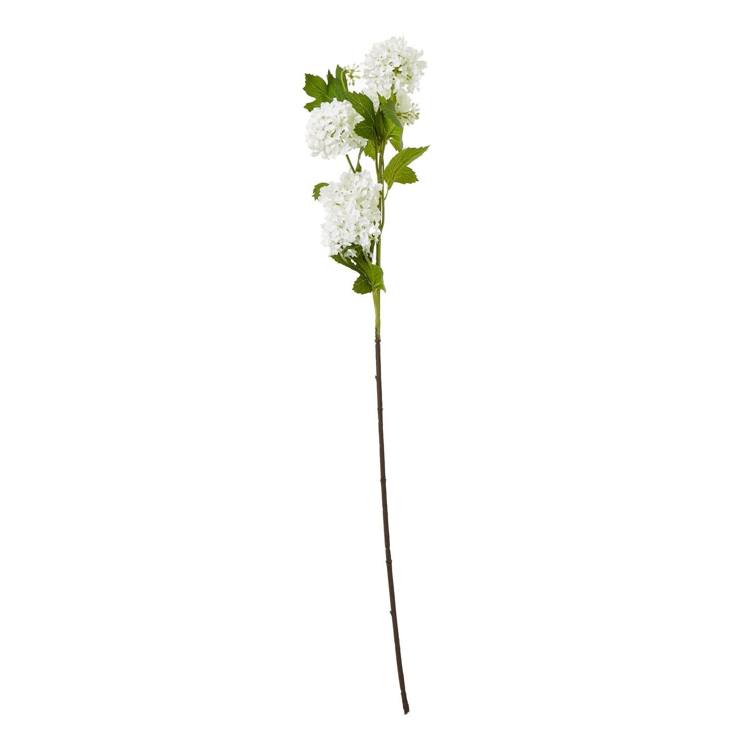 Hill Interiors Snowball Viburnum Artificial Flower Spray (77cm) (Cream)