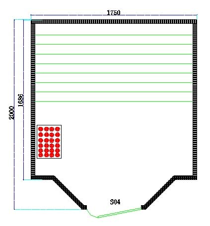 Bagno Italia Sauna finlandese 200x175 cm 4 posti in legno canadese accessori inclusi